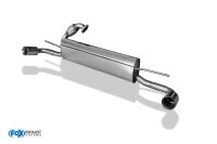 FOX Final Silencer across exit incl. flex piece 1x70 Typ 2 - Smart Fortwo Coupe 451