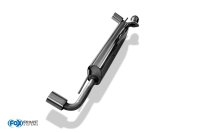 FOX final silencer across exit right/left incl. flex piece - 1x70 Typ 2 - Smart Fortwo Coupe 451