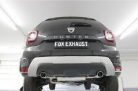 FOX Endschalldämpfer quer Ausgang rechts/links - 1x90 Typ 16 - Dacia Duster 4x4 Facelift