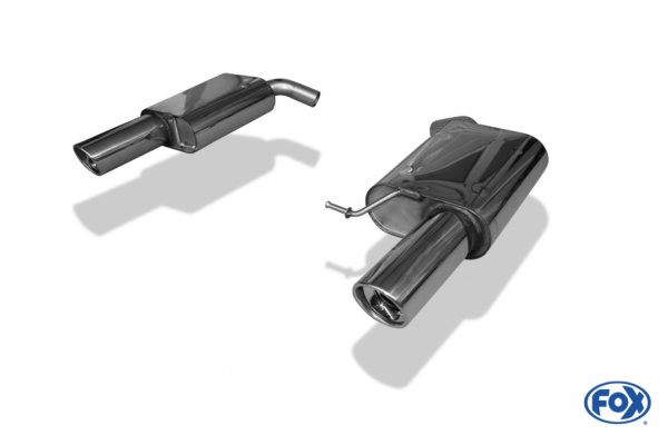 FOX Endschalldämpfer rechts/links - 1x100 Typ 17 - VW Passat 3C 4-Motion 3,2L