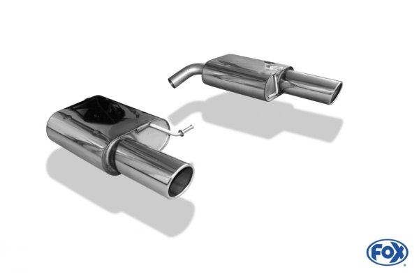 FOX Endschalldämpfer rechts/links - 1x100 Typ 16 - VW Passat 3C 4-Motion 3,2L