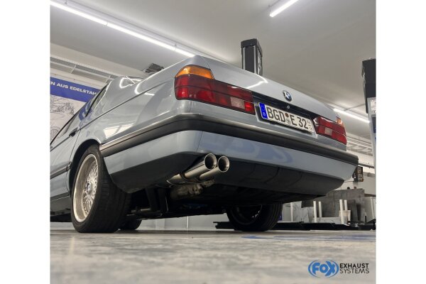 FOX Endschalldämpfer 2x76 Typ 25 - BMW E32 730i/ 735i/ 740i