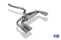 FOX Half system from OPF with exhaust flaps on the 2x100 Typ 25 - Audi S3 GY Limousine