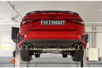 FOX Half system from OPF with exhaust flaps on the right/left - 2x100 Typ 25 - Audi S3 GY Limousine