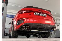 FOX Half system from OPF with exhaust flaps on the 2x114 Typ 25 - Audi S3 GY Limousine