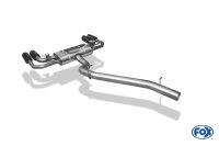 FOX Half system from OPF with exhaust flaps black painted on the 2x100 Typ 25 - Audi S3 GY Limousine