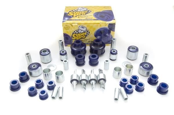 SuperPro Buchsen Kit vorn+hinten Seitenlenker / Längslenker / Differential - 94-96 Mitsubishi Lancer Evo II / III