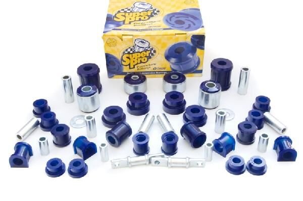 SuperPro Front+Rear Bushings Kit Control Arm / Toe Arm / Trailing Arm / Sway Bar - Mitsubishi Lancer Evo IV / V / VI (RS Models)