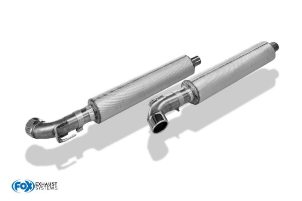 FOX Final Silencer (Thermal insulation) - 1x90 Typ 12 right/left - 03-10 Dodge Viper SRT-10