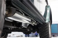 FOX Complete Exhaust System Manifold Pipe / Front Silencer / Final Silencer 2x63 type 14 - Mercedes G-Class 463 300 GD (short wheelbase / without running board)
