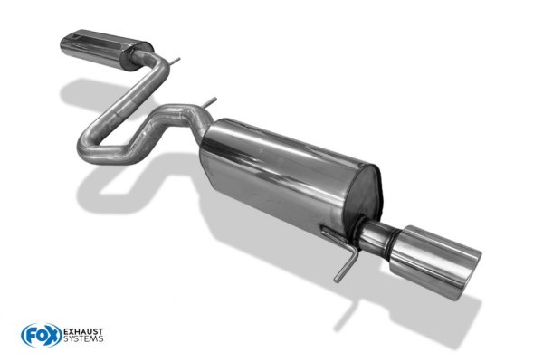 FOX Front Silencer + Final Silencer - 1x100 Typ 16 - 19+ Renault Clio V