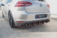 Maxton Design Racing Rear bumper V.1 black/red - VW Golf...