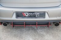 Maxton Design Racing Rear bumper V.1 black/red - VW Golf 7 GTI