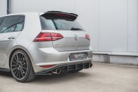 Maxton Design Racing Rear bumper V.1 black/red - VW Golf 7 GTI