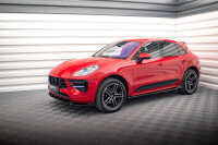 Maxton Design Side skirts extension gloss black - Porsche Macan MK1 Facelift