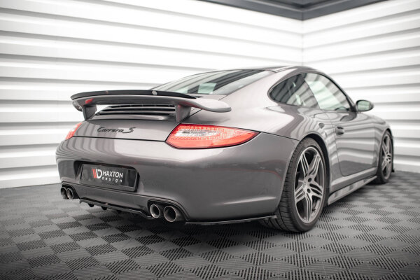 Maxton Design Aufsatz Heckspoiler Abrisskante schwarz Hochglanz - Porsche 911 Carrera / Carrera GTS 997 Facelift