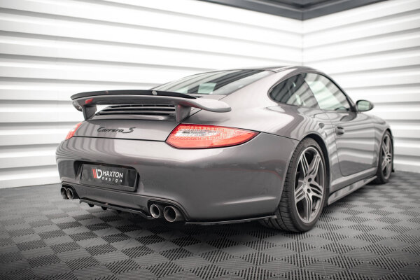 Maxton Design Middle diffuser rear extension DTM Look gloss black - Porsche 911 Carrera / Carrera GTS 997 Facelift