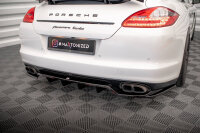 Maxton Design Middle diffuser rear extension DTM Look gloss black - Porsche Panamera Turbo 970