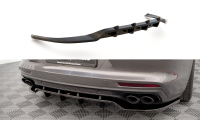 Maxton Design Middle diffuser rear extension DTM Look gloss black - Porsche Panamera E-Hybrid 971