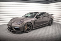 Maxton Design Side skirts extension gloss black - Porsche Panamera E-Hybrid 971