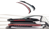 Maxton Design Attachment Rear Spoiler Cap gloss black - Porsche 911 Turbo S 992