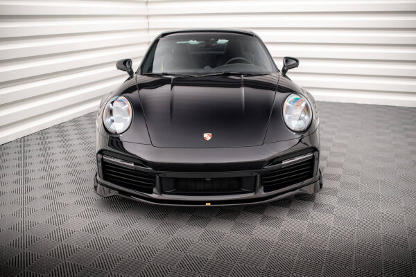 Maxton Design Frontansatz schwarz Hochglanz - Porsche 911 Turbo S 992