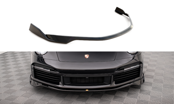 Maxton Design Frontansatz schwarz Hochglanz - Porsche 911 Turbo S 992