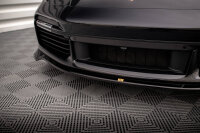 Maxton Design Front extension gloss black - Porsche 911 Turbo S 992