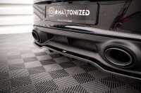 Maxton Design Middle diffuser rear extension DTM Look gloss black - Porsche 911 Turbo S 992