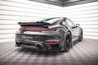 Maxton Design Middle diffuser rear extension DTM Look gloss black - Porsche 911 Turbo S 992