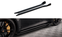 Maxton Design Side skirts extension gloss black - Porsche 911 Turbo S 992