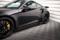 Maxton Design Side skirts extension gloss black - Porsche 911 Turbo S 992