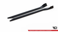 Maxton Design Side skirts extension gloss black - Porsche 911 Turbo S 992