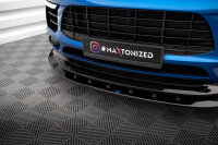 Maxton Design Front extension V.1 gloss black - Porsche Macan MK1