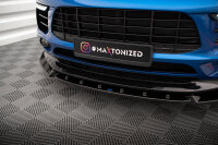 Maxton Design Frontansatz V.2 schwarz Hochglanz - Porsche Macan MK1