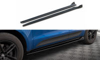 Maxton Design Side skirts extension gloss black - Porsche...