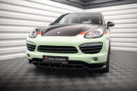 Maxton Design Front extension gloss black - Porsche Cayenne MK2