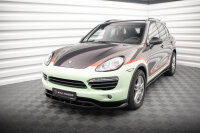 Maxton Design Front extension gloss black - Porsche Cayenne MK2