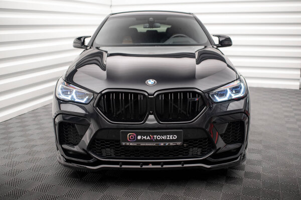 Maxton Design Front extension V.1 gloss black - BMW X6 M F96