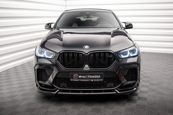 Maxton Design Frontansatz V.2 schwarz Hochglanz - BMW X6 M F96