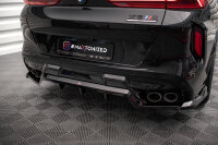 Maxton Design Middle diffuser rear extension DTM Look gloss black - BMW X6 M F96