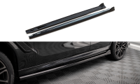 Maxton Design Side skirts extension gloss black - BMW X6...