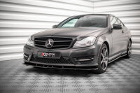 Maxton Design Front extension V.2 gloss black - Mercedes C Coupe AMG-Line C204