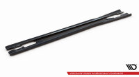 Maxton Design Side skirts extension gloss black - Mercedes C Coupe AMG-Line C204