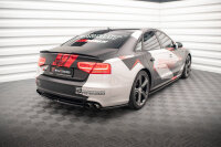 Maxton Design Heckansatz Flaps Diffusor schwarz Hochglanz - Audi S8 D4