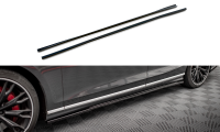 Maxton Design Side skirts extension gloss black - Audi S8 D5