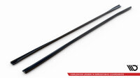 Maxton Design Side skirts extension gloss black - Audi S8 D5