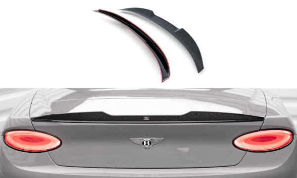 Maxton Design 3D Attachment Rear Spoiler Cap gloss black - Bentley Continental GT MK3