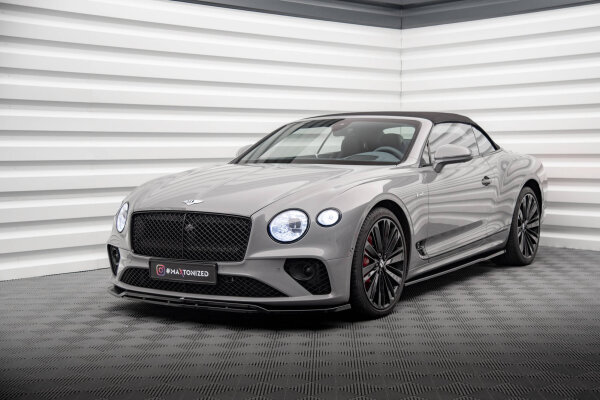 Maxton Design Front extension gloss black - Bentley Continental GT MK3