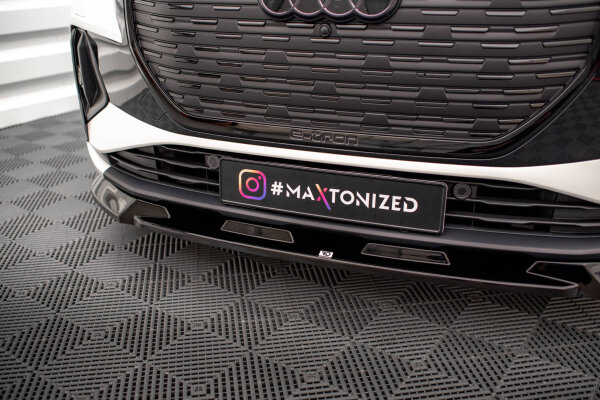 Maxton Design Front extension V.1 gloss black - Audi Q4 e-tron Sportback MK1